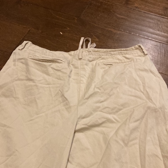 Tommy Bahama tan size 16 draw string wide leg pants - Picture 5 of 5